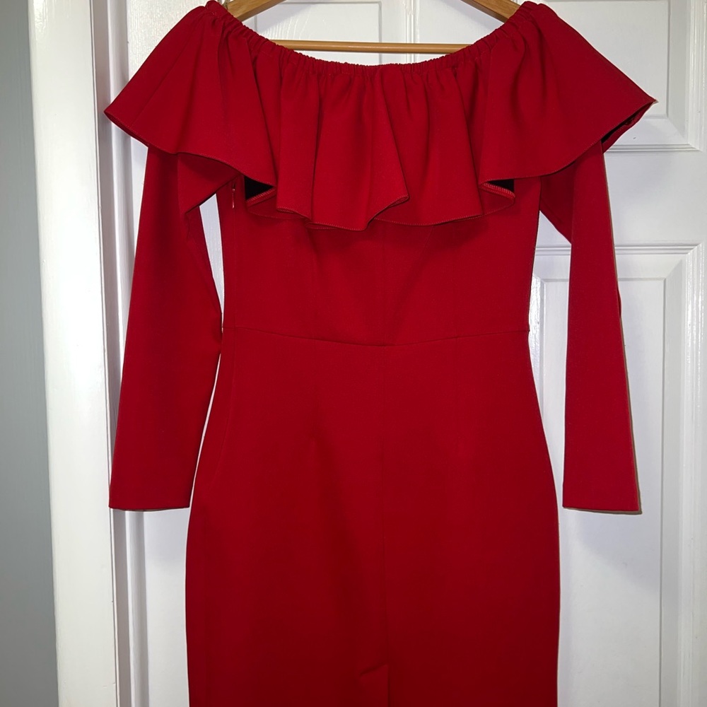 JustWoman, size 38. Red dress. Worn once. Perfect condition
